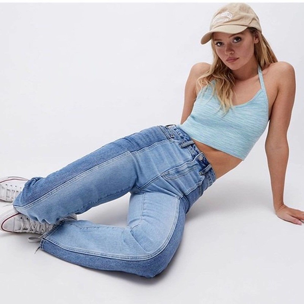 Pacsun two tone high Rise Mom jeans